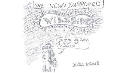 political cartoon, New Improved Wildside, published February 23, 2003